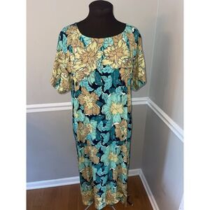 Rainbow Jo Maui Hawaii Hawaiian Dress Plus Size 1X Pockets‎